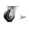 Service Caster 4 Inch Kingpinless Rubber on Aluminum Wheel Swivel Caster with Swivel Lock SCC SCC-KP30S420-RAR-BSL - alternate 1